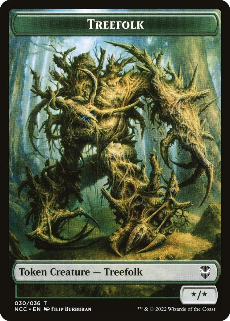 Image for Treefolk // Spider Double-Sided Token (30 // 29) - Magic: The Gathering
