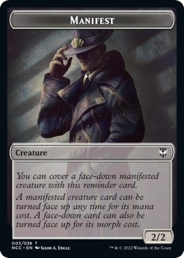 Image for Manifest // Copy Double-Sided Token (3 // 1) - Magic: The Gathering