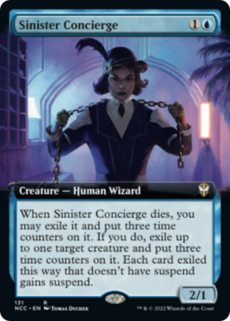 Image for Sinister Concierge (Extended Art) (131) - Magic: The Gathering