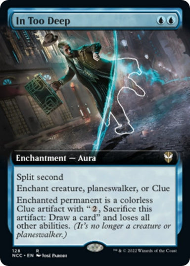Image for In Too Deep (Extended Art) (128) - Magic: The Gathering