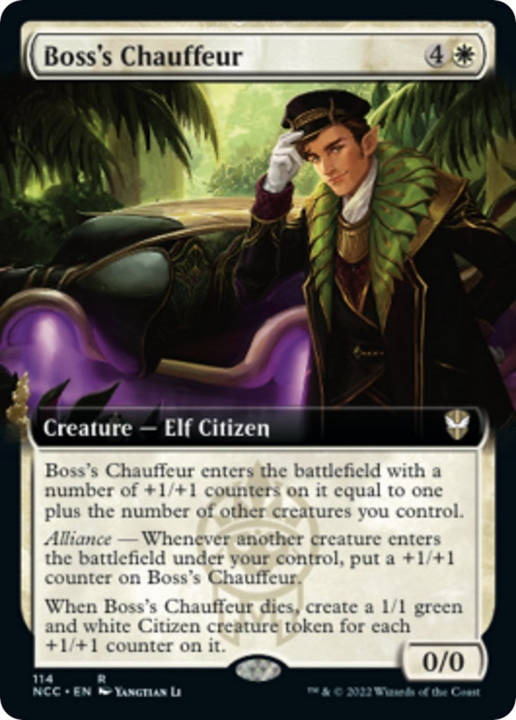 Image for Boss's Chauffeur (Extended Art) (114) - Magic: The Gathering