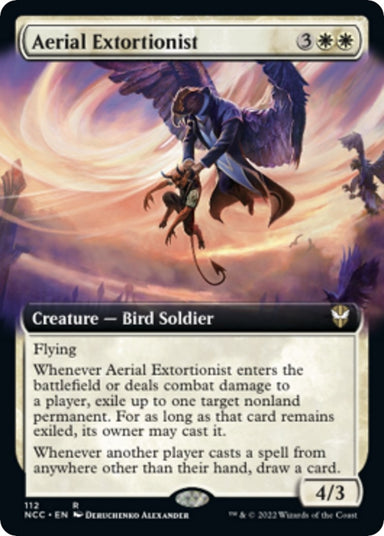 Image for Aerial Extortionist (Extended Art) (112) - Magic: The Gathering