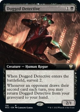 Image for Dogged Detective (Extended Art) (136) - Magic: The Gathering