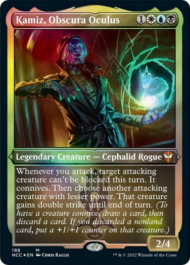 Image for Kamiz, Obscura Oculus (Display Commander) - Thick Stock (188) - Magic: The Gathering
