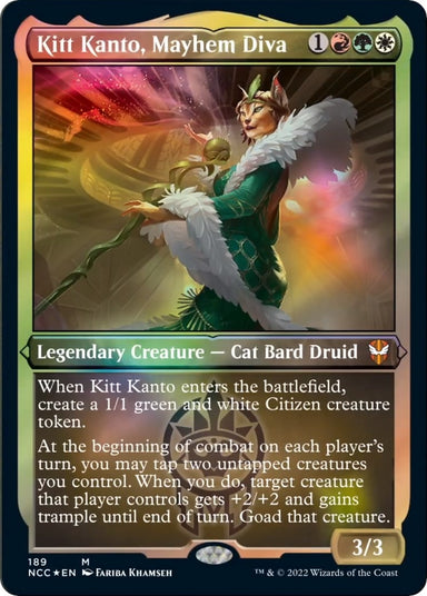 Image for Kitt Kanto, Mayhem Diva (Display Commander) - Thick Stock (189) - Magic: The Gathering