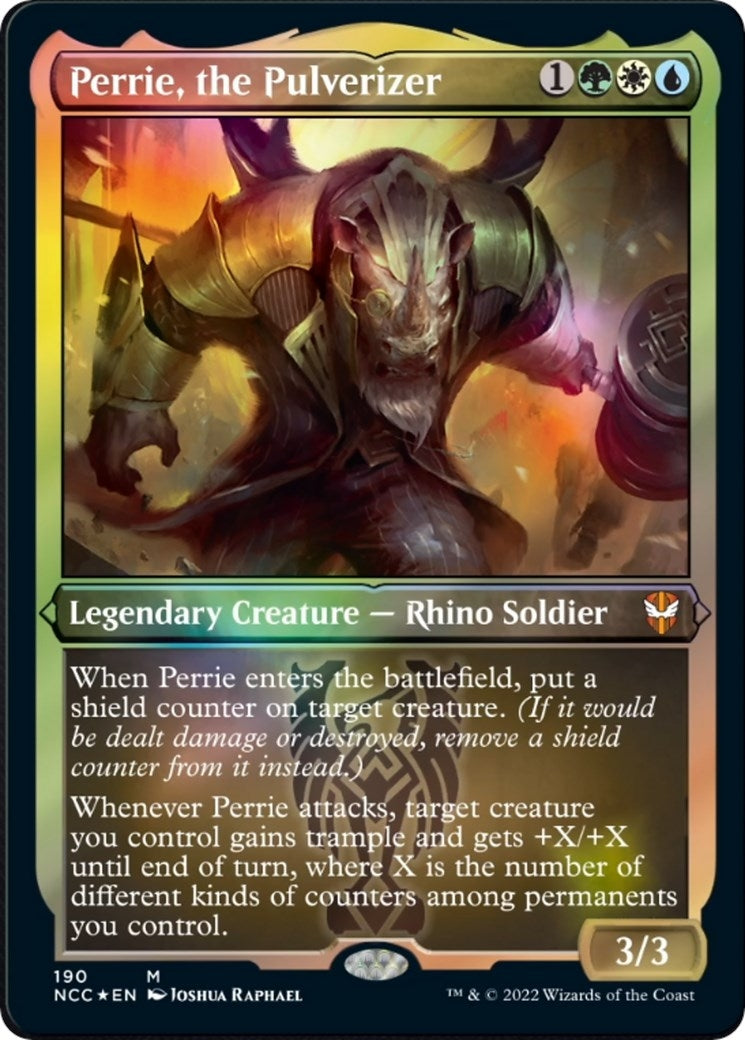 Image for Perrie, the Pulverizer (Display Commander) - Thick Stock (190) - Magic: The Gathering
