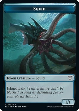 Image for Squid // The Monarch Double-Sided Token (12 // 13) - Magic: The Gathering