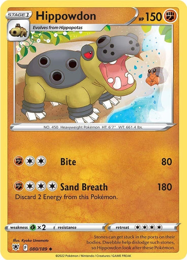 Image for Hippowdon (080/189) (SWSH10: Astral Radiance) - Pokemon