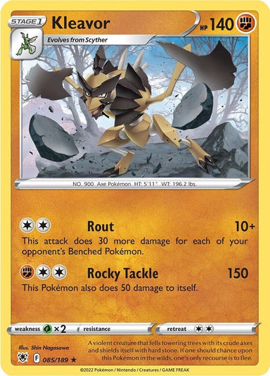 Image for Kleavor (85) (085/189) (SWSH10: Astral Radiance) - Pokemon