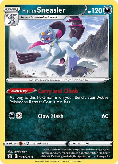 Image for Hisuian Sneasler (093/189) (SWSH10: Astral Radiance) - Pokemon