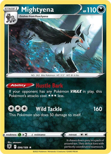Image for Mightyena (096/189) (SWSH10: Astral Radiance) - Pokemon