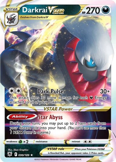 Image for Darkrai VSTAR (099/189) (SWSH10: Astral Radiance) - Pokemon