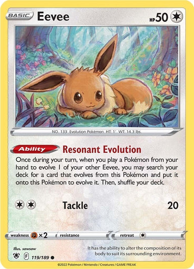 Image for Eevee (119/189) (SWSH10: Astral Radiance) - Pokemon