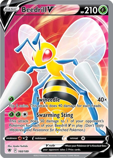 Image for Beedrill V (Full Art) (160/189) (SWSH10: Astral Radiance) - Pokemon