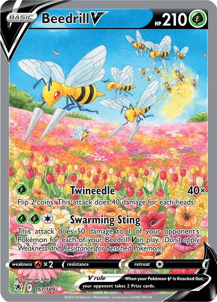 Image for Beedrill V (Alternate Full Art) (161/189) (SWSH10: Astral Radiance) - Pokemon