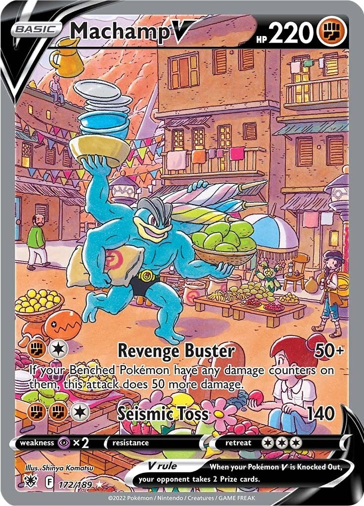 Image for Machamp V (Alternate Full Art) (172/189) (SWSH10: Astral Radiance) - Pokemon