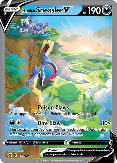Image for Hisuian Sneasler V (Alternate Full Art) (175/189) (SWSH10: Astral Radiance) - Pokemon
