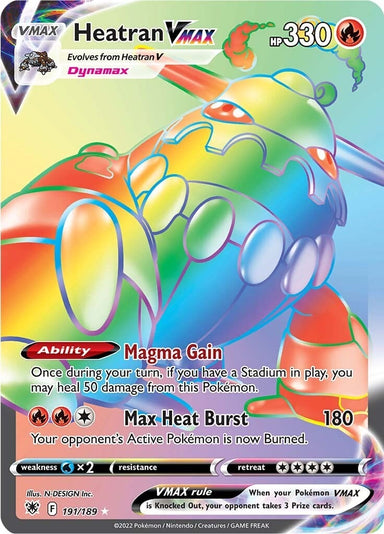 Image for Heatran VMAX (Secret) (191/189) (SWSH10: Astral Radiance) - Pokemon
