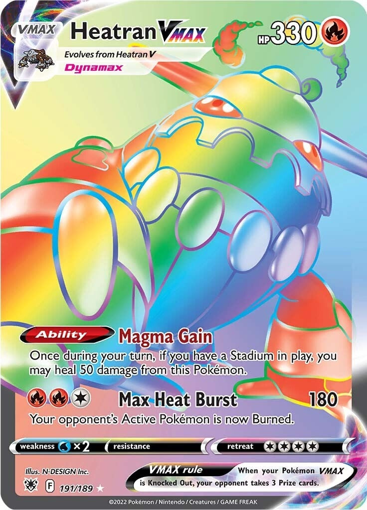 Image for Heatran VMAX (Secret) (191/189) (SWSH10: Astral Radiance) - Pokemon