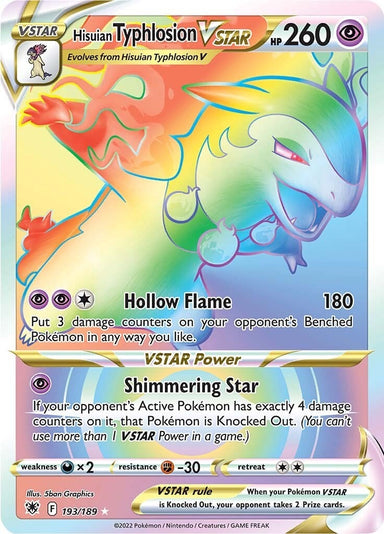 Image for Hisuian Typhlosion VSTAR (Secret) (193/189) (SWSH10: Astral Radiance) - Pokemon