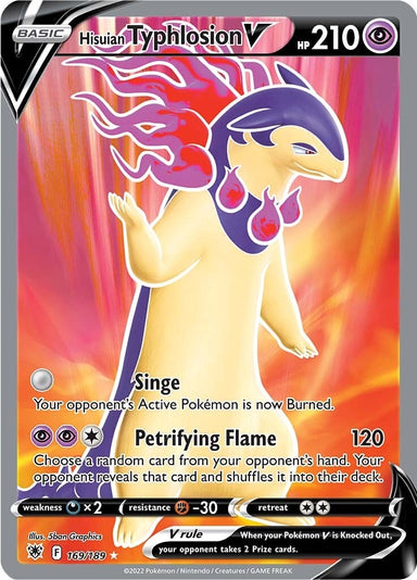 Image for Hisuian Typhlosion V (Full Art) (169/189) (SWSH10: Astral Radiance) - Pokemon