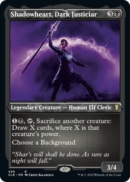 Image for Shadowheart, Dark Justiciar (Foil Etched) (499) - Magic: The Gathering