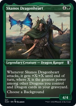 Image for Skanos Dragonheart (Foil Etched) (521) - Magic: The Gathering