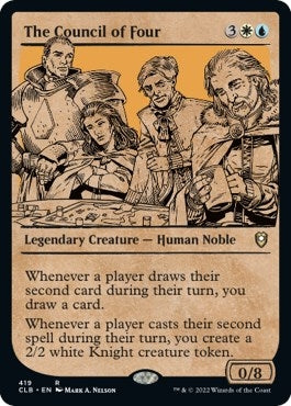 Image for The Council of Four (Showcase) (419) - Magic: The Gathering