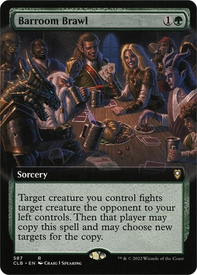 Image for Barroom Brawl (Extended Art) (587) - Magic: The Gathering