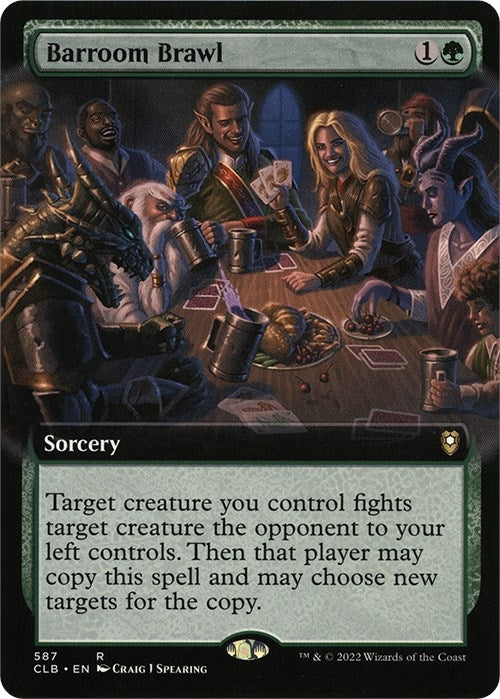 Image for Barroom Brawl (Extended Art) (587) - Magic: The Gathering