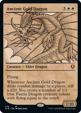 Image for Ancient Gold Dragon (Showcase) (376) - Magic: The Gathering