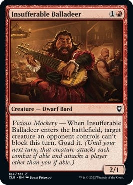 Image for Insufferable Balladeer (184) - Magic: The Gathering