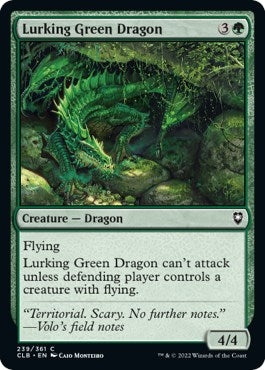 Image for Lurking Green Dragon (239) - Magic: The Gathering