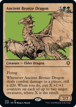 Image for Ancient Bronze Dragon (Showcase) (406) - Magic: The Gathering