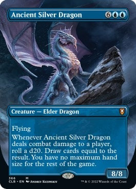 Image for Ancient Silver Dragon (Borderless) (366) - Magic: The Gathering