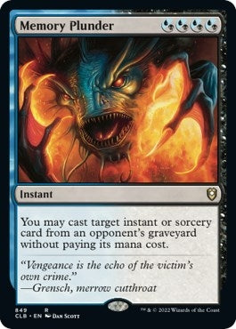 Image for Memory Plunder (849) - Magic: The Gathering