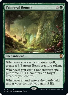 Image for Primeval Bounty (830) - Magic: The Gathering