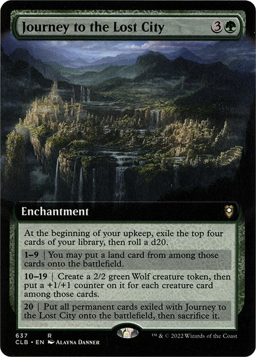 Image for Journey to the Lost City (Extended Art) (637) - Magic: The Gathering