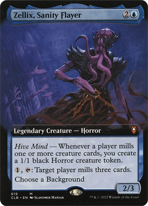 Image for Zellix, Sanity Flayer (Extended Art) (619) - Magic: The Gathering