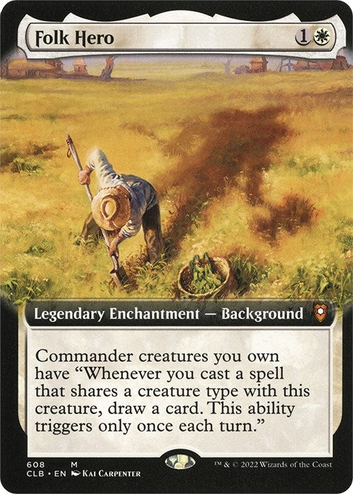 Image for Folk Hero (Extended Art) (608) - Magic: The Gathering