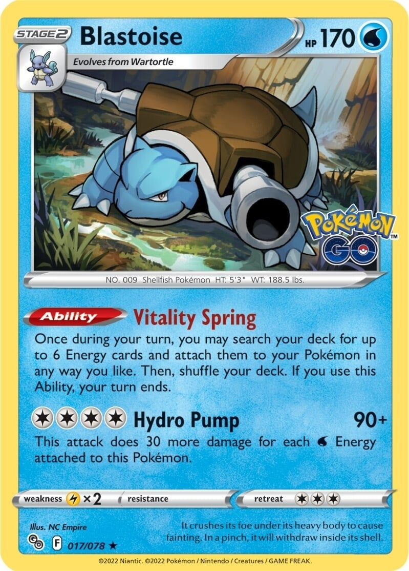 Image for Blastoise (017/078) (PGO) - Pokemon