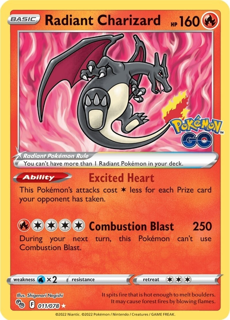 Radiant Charizard (011/078) (Pokemon GO)