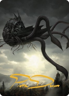 Image for Nautiloid Ship Art Card (Gold-Stamped Signature) (80) - Magic: The Gathering