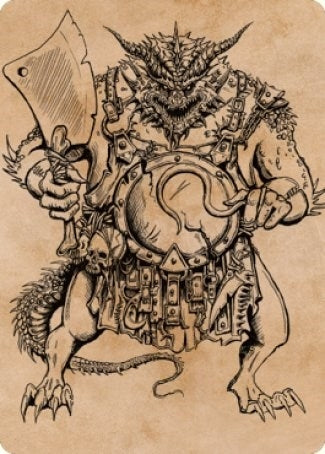 Image for Thrakkus the Butcher Art Card (77) - Magic: The Gathering