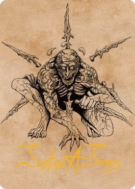 Image for Bhaal, Lord of Murder Art Card (Gold-Stamped Signature) (63) - Magic: The Gathering