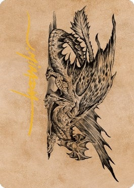 Image for Ancient Brass Dragon Art Card (49/81) (Gold-Stamped Signature) (49) - Magic: The Gathering