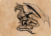 Image for Ancient Silver Dragon Art Card (47/81) (47) - Magic: The Gathering
