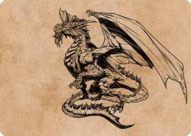 Image for Ancient Silver Dragon Art Card (47/81) (47) - Magic: The Gathering