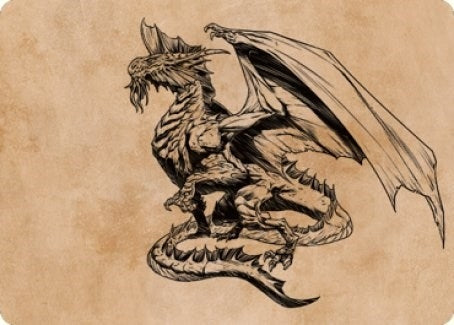 Image for Ancient Silver Dragon Art Card (47/81) (47) - Magic: The Gathering