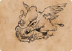 Image for Lulu, Loyal Hollyphant Art Card (46) - Magic: The Gathering